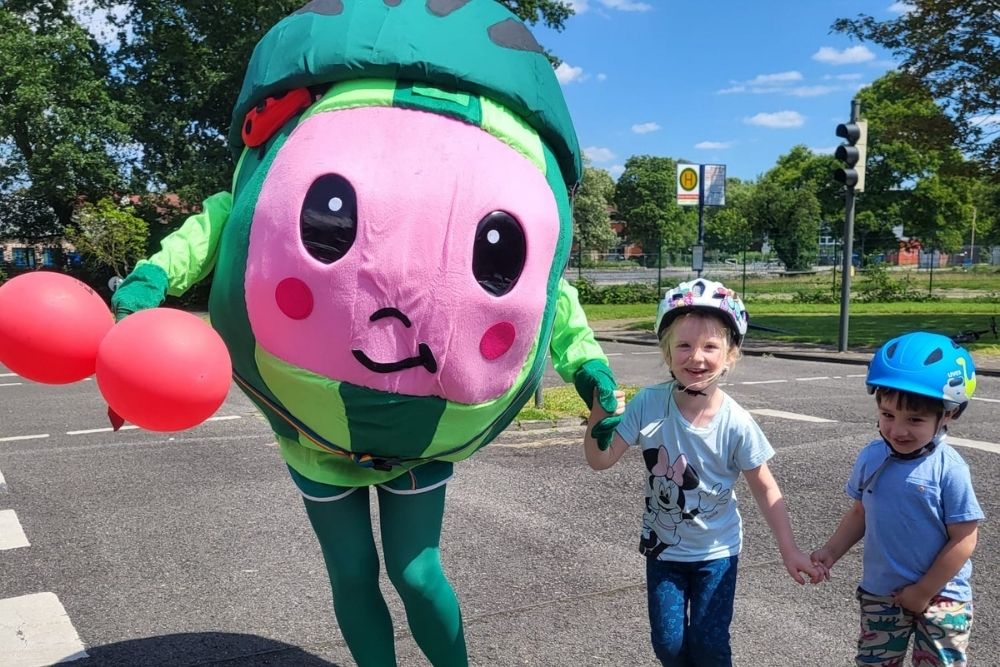 Bundesradsporttreffen Kita Radtraining